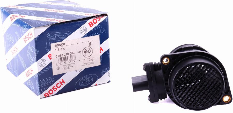 BOSCH 0 280 218 063 - Датчик потока, массы воздуха autospares.lv