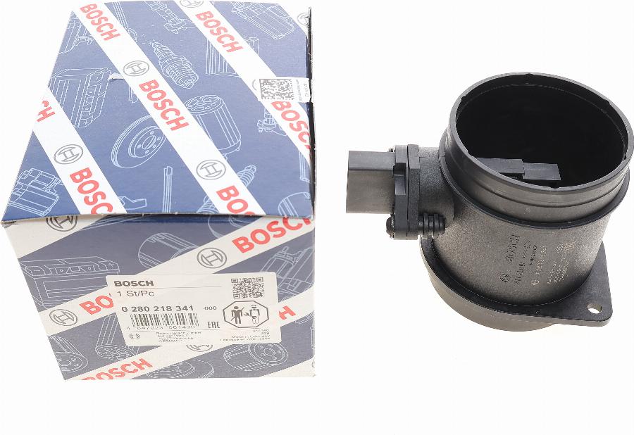 BOSCH 0 280 218 341 - Датчик потока, массы воздуха autospares.lv