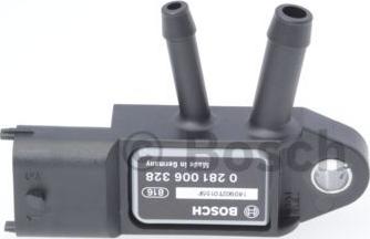 BOSCH 0 281 006 328 - Датчик, давление выхлопных газов autospares.lv