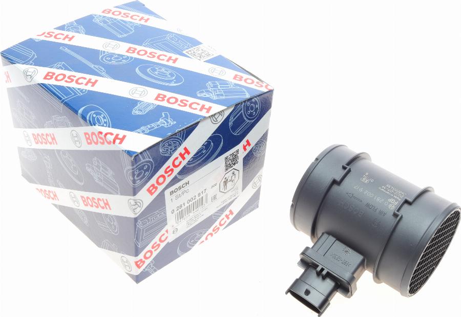 BOSCH 0 281 002 917 - Датчик потока, массы воздуха autospares.lv