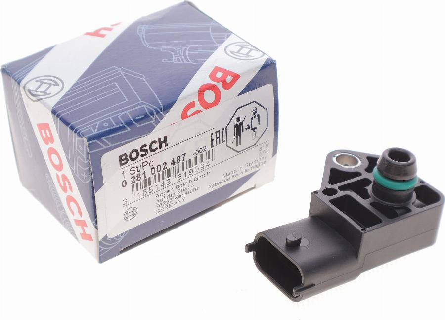 BOSCH 0 281 002 487 - Датчик, давление наддува autospares.lv