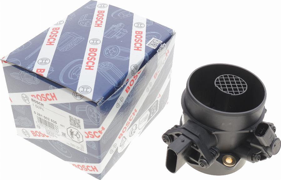 BOSCH 0 281 002 535 - Датчик потока, массы воздуха autospares.lv