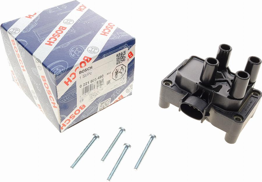 BOSCH 0 221 503 490 - Катушка зажигания autospares.lv