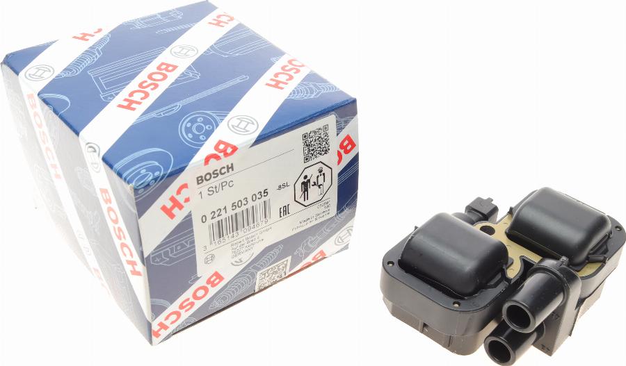 BOSCH 0 221 503 035 - Катушка зажигания autospares.lv