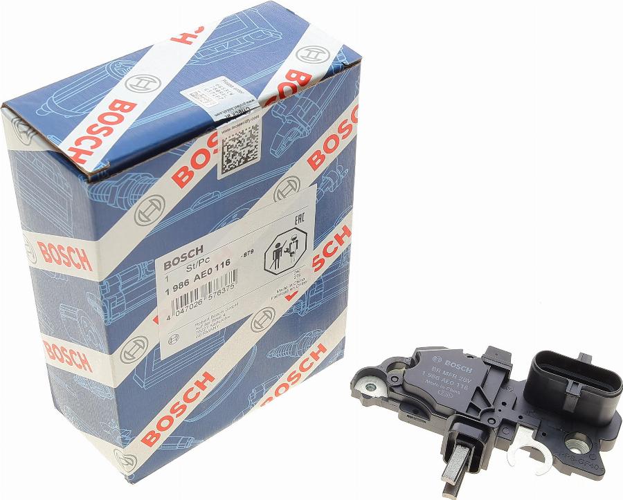 BOSCH 1 986 AE0 116 - Регулятор напряжения, генератор autospares.lv