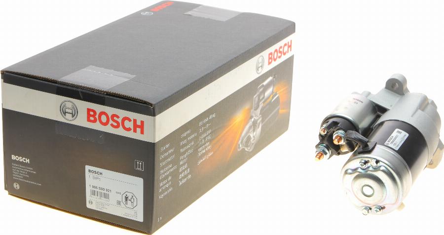 BOSCH 1 986 S00 921 - Стартер autospares.lv