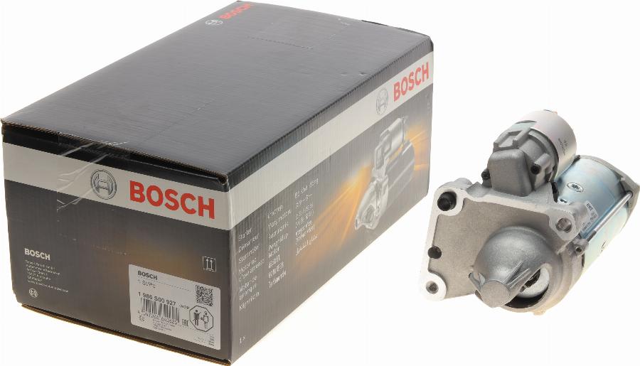 BOSCH 1 986 S00 927 - Стартер autospares.lv