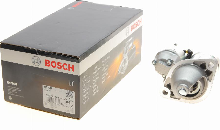 BOSCH 1 986 S01 008 - Стартер autospares.lv