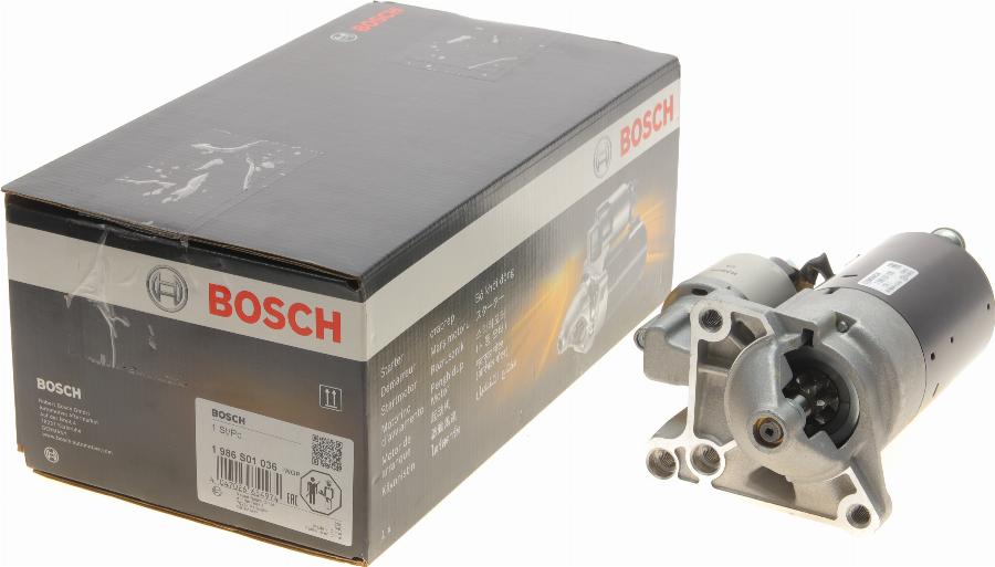 BOSCH 1 986 S01 036 - Стартер autospares.lv