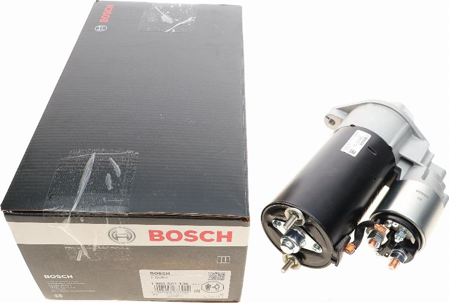 BOSCH 1 986 S01 136 - Стартер autospares.lv