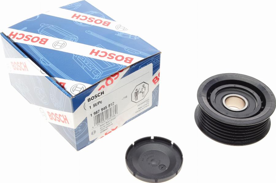 BOSCH 1 987 945 812 - Ролик, поликлиновый ремень autospares.lv