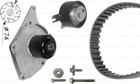 BOSCH 1 987 946 441 - Водяной насос + комплект зубчатого ремня ГРМ autospares.lv