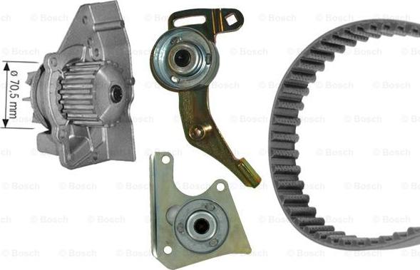 BOSCH 1 987 946 436 - Водяной насос + комплект зубчатого ремня ГРМ autospares.lv