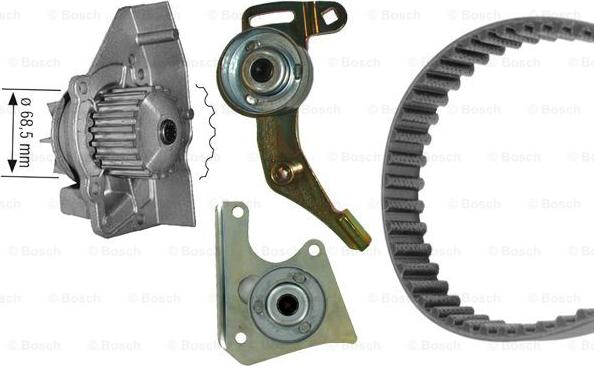 BOSCH 1 987 946 437 - Водяной насос + комплект зубчатого ремня ГРМ autospares.lv