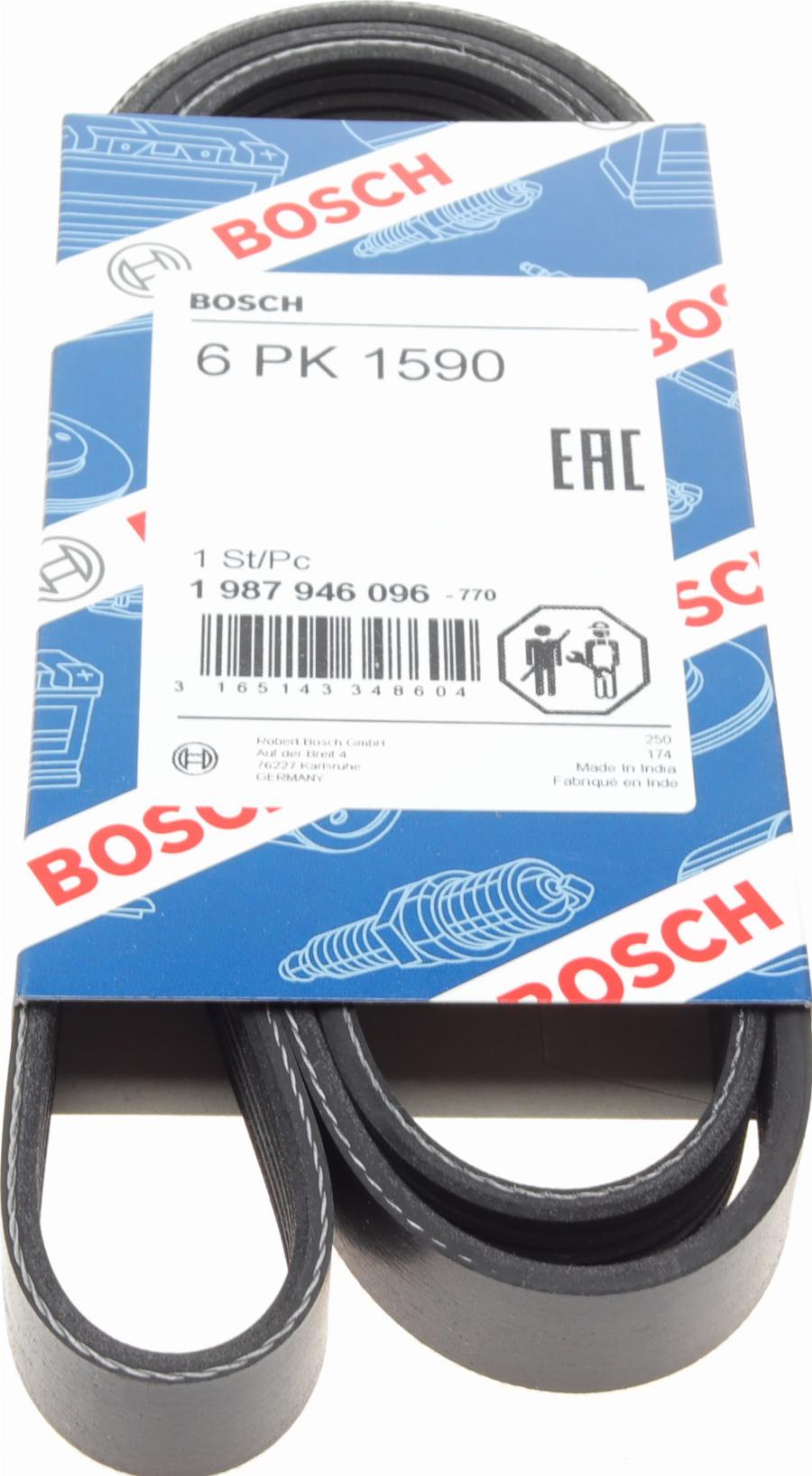 BOSCH 1 987 946 096 - Поликлиновой ремень autospares.lv