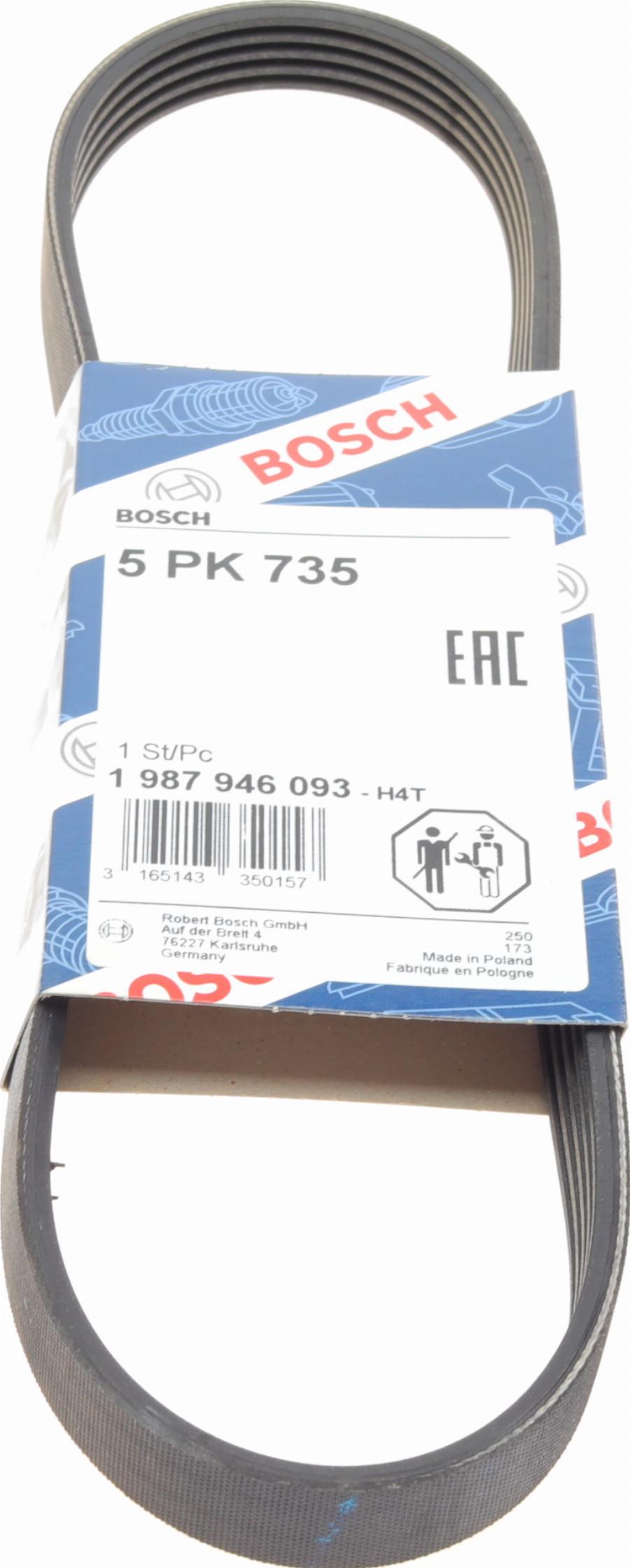 BOSCH 1 987 946 093 - Поликлиновой ремень autospares.lv