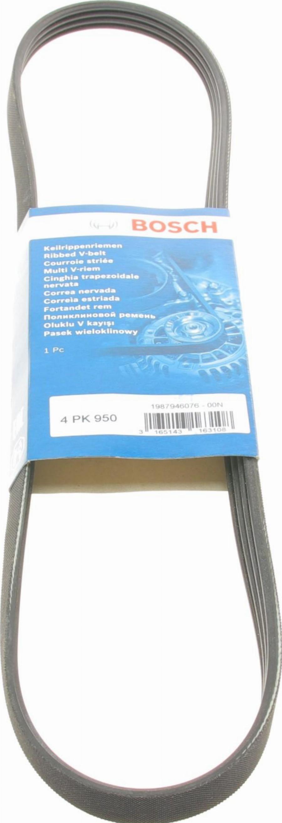 BOSCH 1 987 946 076 - Поликлиновой ремень autospares.lv