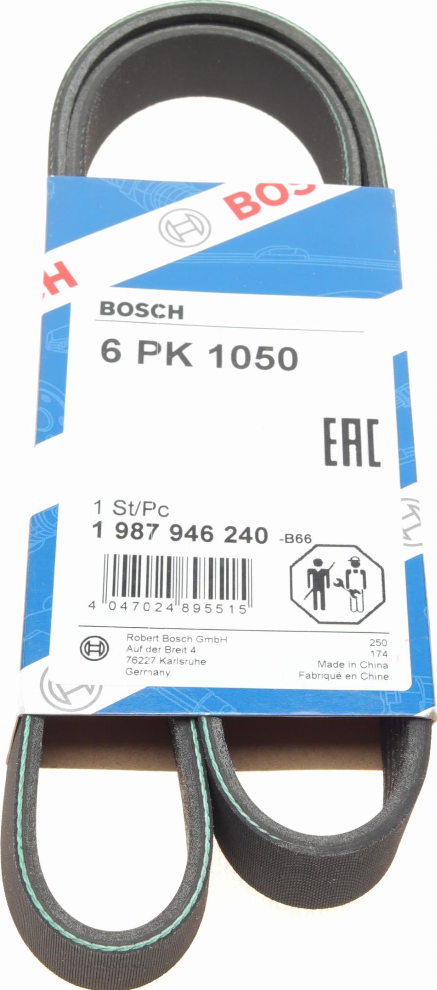 BOSCH 1 987 946 240 - Поликлиновой ремень autospares.lv