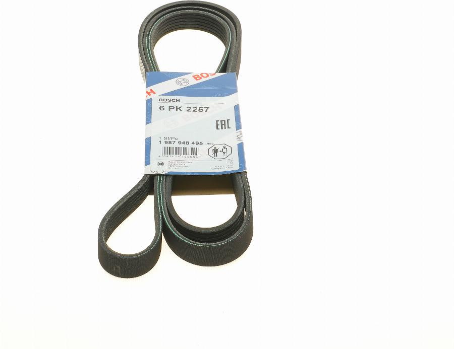 BOSCH 1 987 948 495 - Поликлиновой ремень autospares.lv