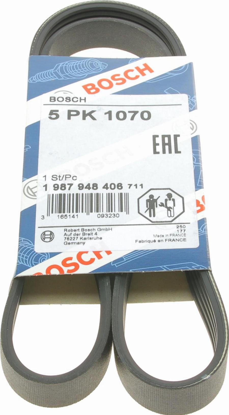 BOSCH 1 987 948 406 - Поликлиновой ремень autospares.lv