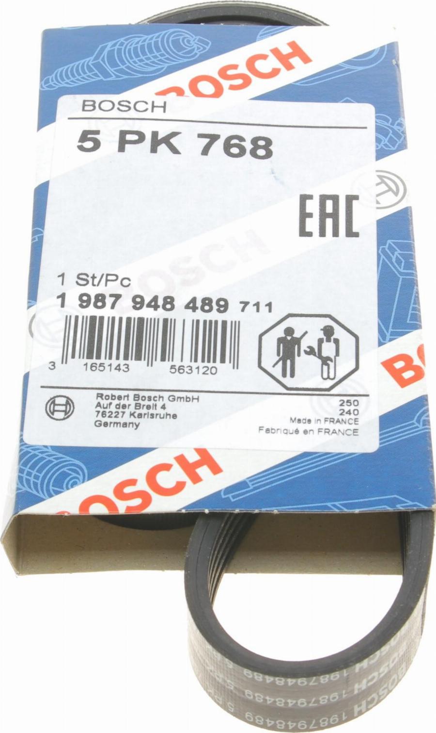 BOSCH 1 987 948 489 - Поликлиновой ремень autospares.lv