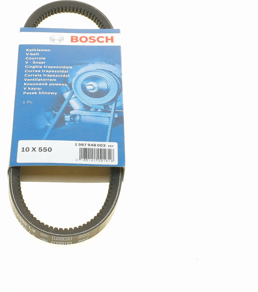 BOSCH 1 987 948 003 - Клиновой ремень, поперечные рёбра autospares.lv