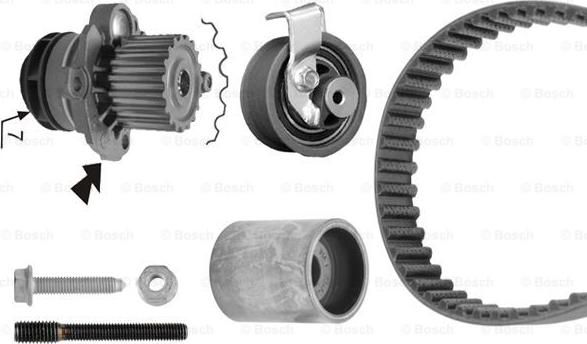 BOSCH 1 987 948 868 - Водяной насос + комплект зубчатого ремня ГРМ autospares.lv