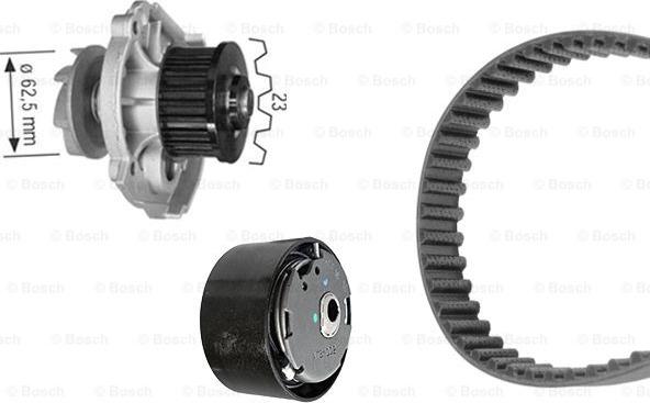 BOSCH 1 987 948 884 - Водяной насос + комплект зубчатого ремня ГРМ autospares.lv