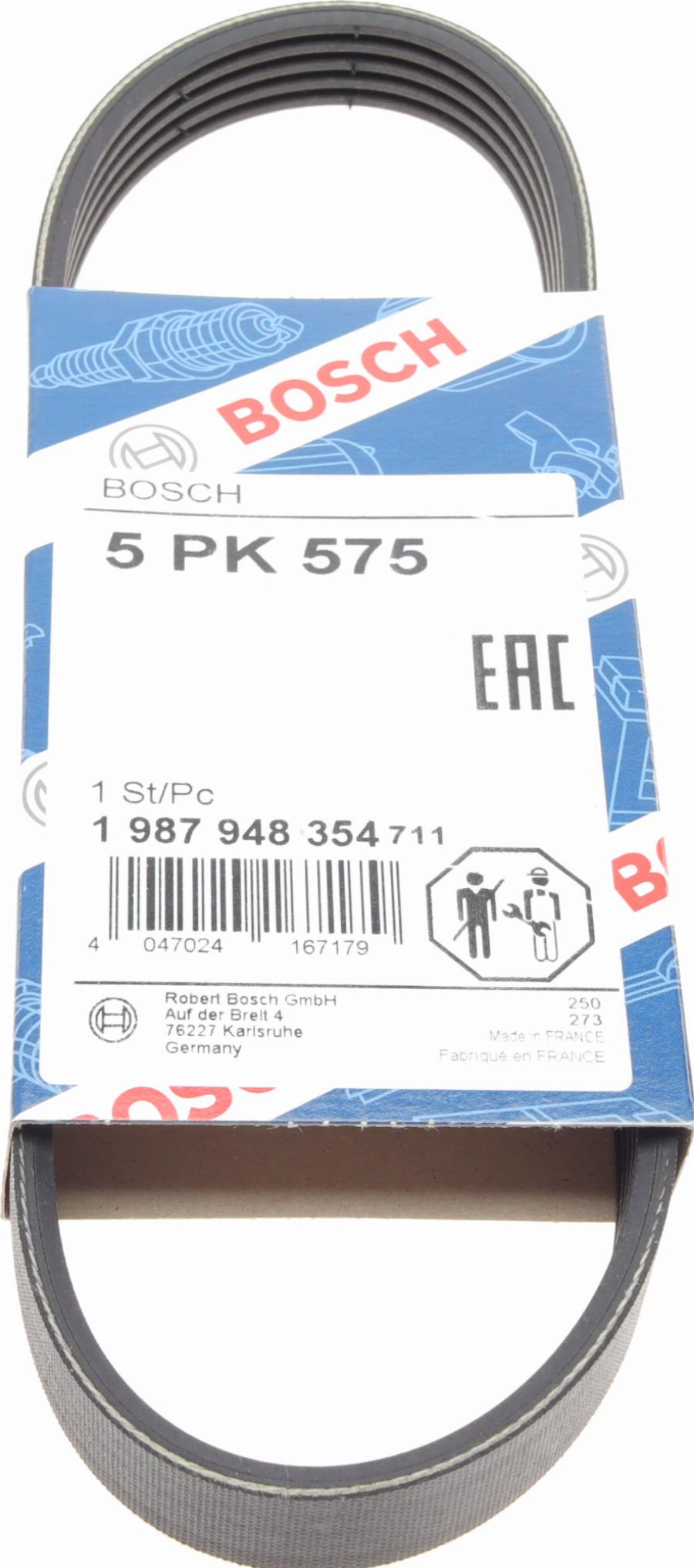 BOSCH 1 987 948 354 - Поликлиновой ремень autospares.lv