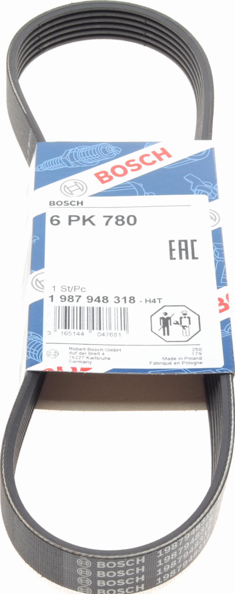 BOSCH 1 987 948 318 - Поликлиновой ремень autospares.lv