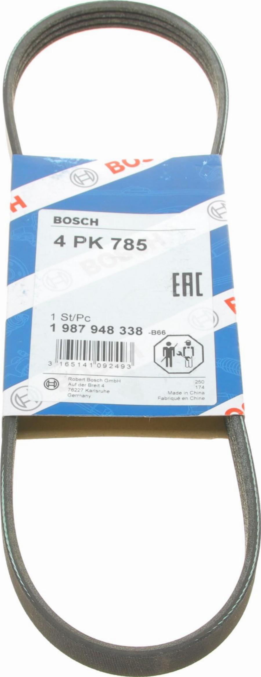 BOSCH 1 987 948 338 - Поликлиновой ремень autospares.lv