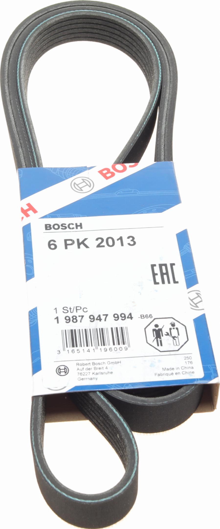 BOSCH 1 987 947 994 - Поликлиновой ремень autospares.lv