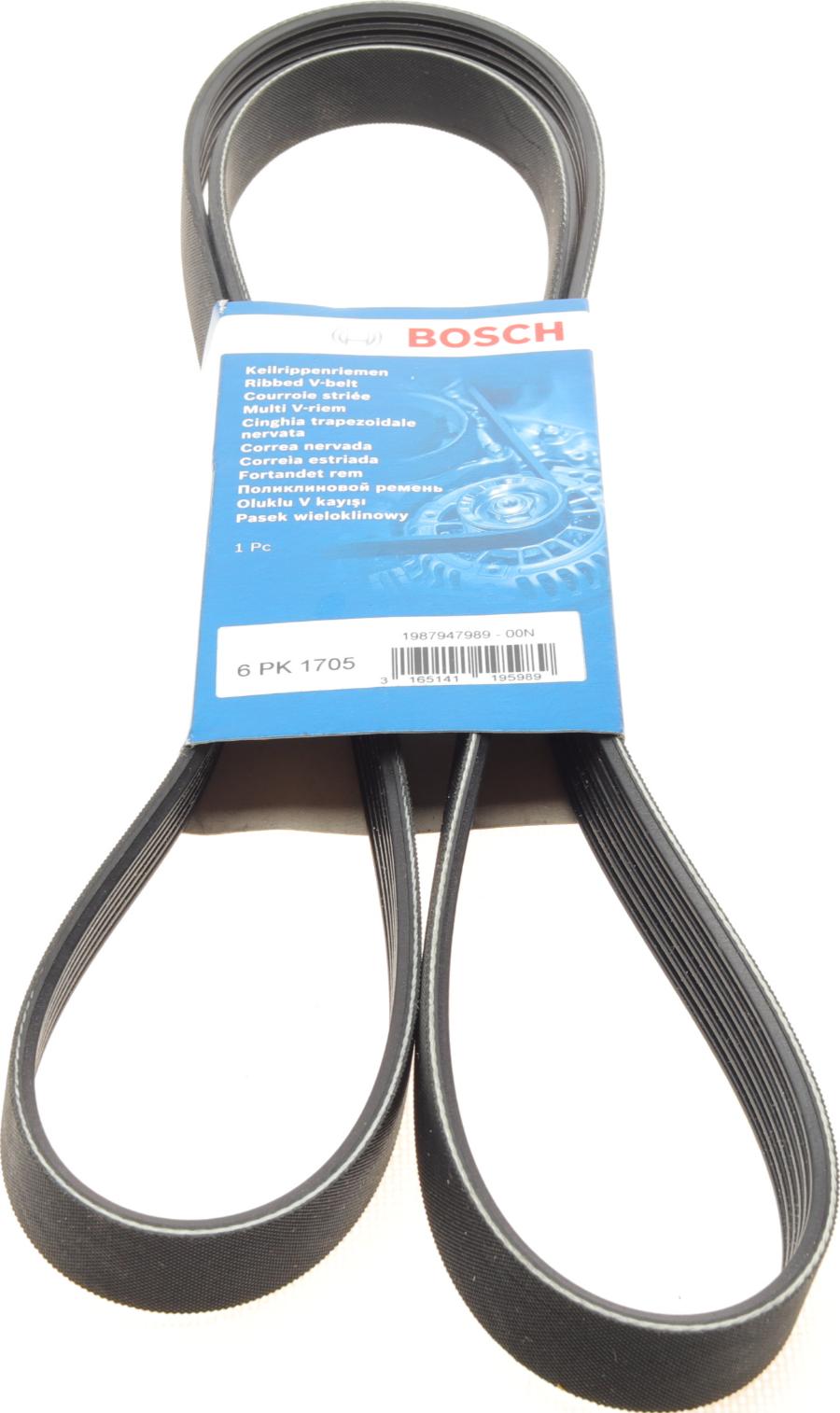 BOSCH 1 987 947 989 - Поликлиновой ремень autospares.lv