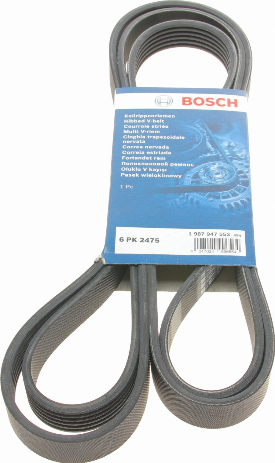 BOSCH 1 987 947 553 - Поликлиновой ремень autospares.lv