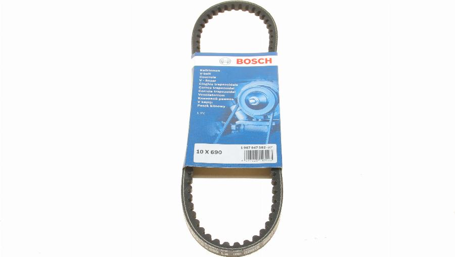 BOSCH 1 987 947 582 - Клиновой ремень, поперечные рёбра autospares.lv