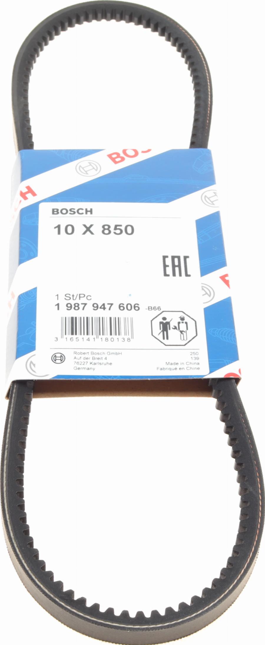 BOSCH 1 987 947 606 - Клиновой ремень, поперечные рёбра autospares.lv