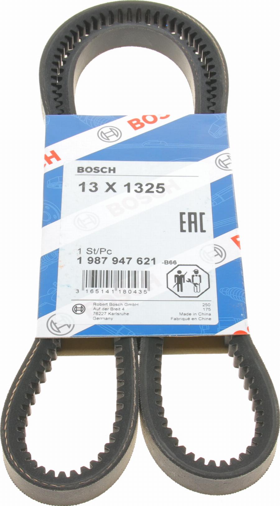 BOSCH 1 987 947 621 - Клиновой ремень, поперечные рёбра autospares.lv