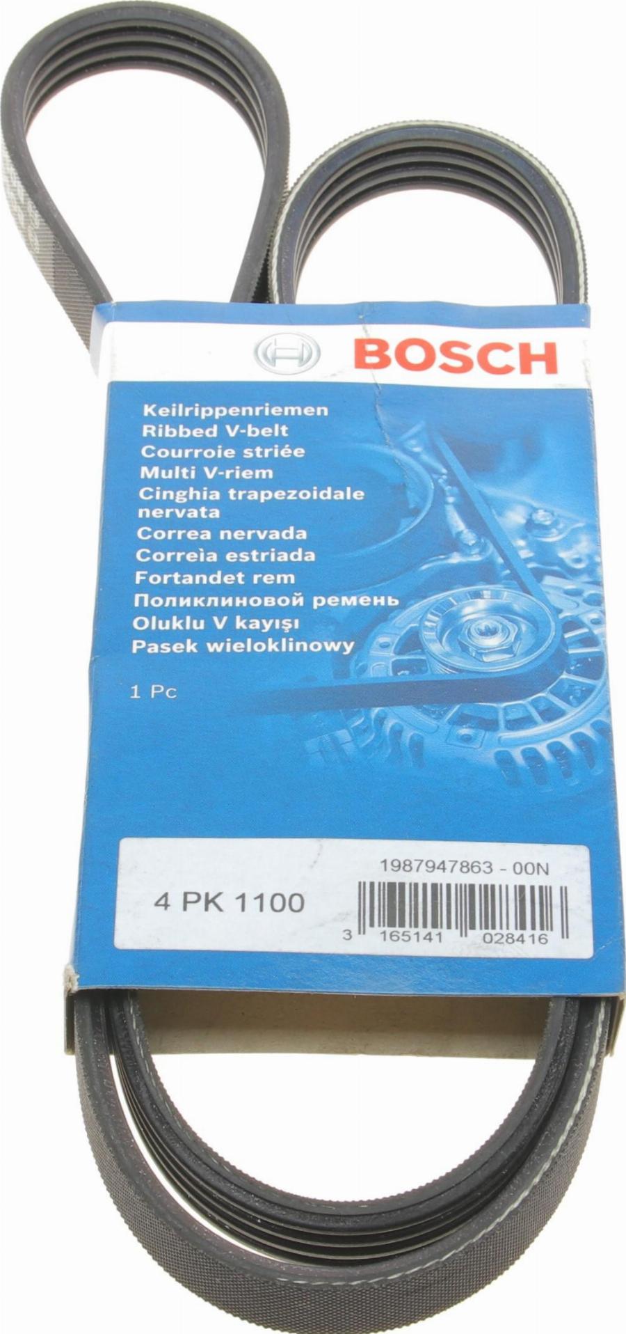 BOSCH 1 987 947 863 - Поликлиновой ремень autospares.lv