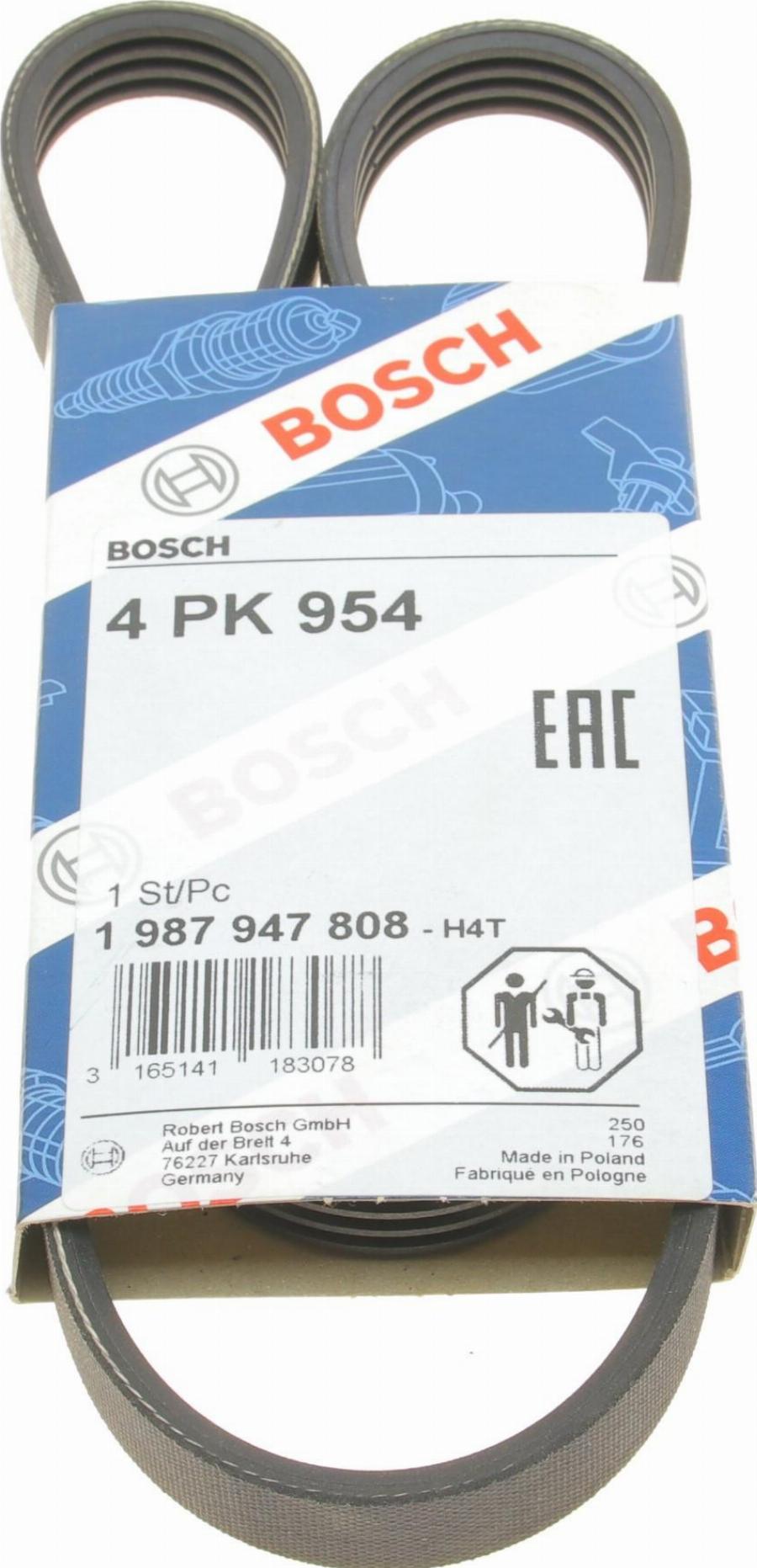 BOSCH 1 987 947 808 - Поликлиновой ремень autospares.lv