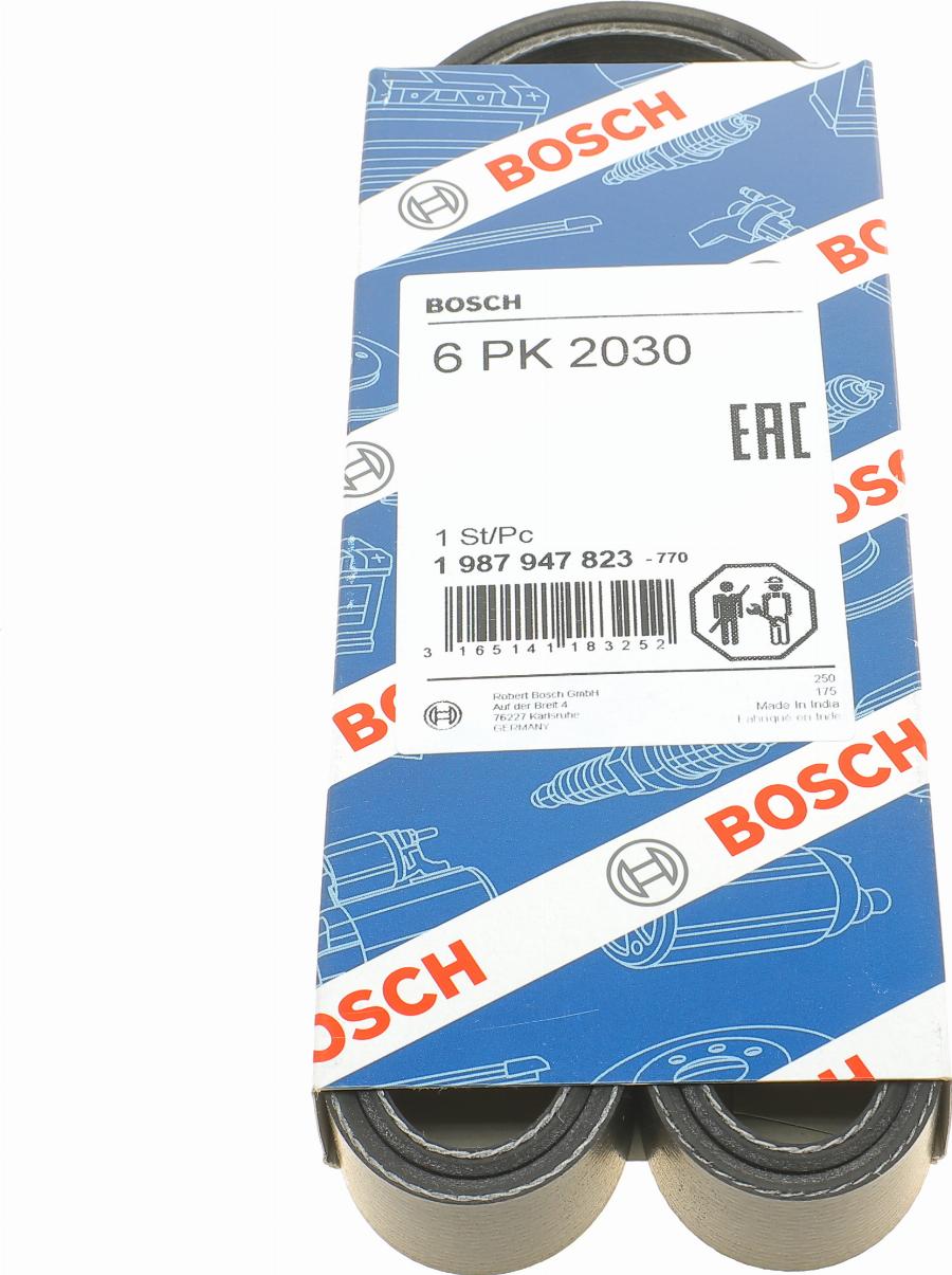 BOSCH 1 987 947 823 - Поликлиновой ремень autospares.lv