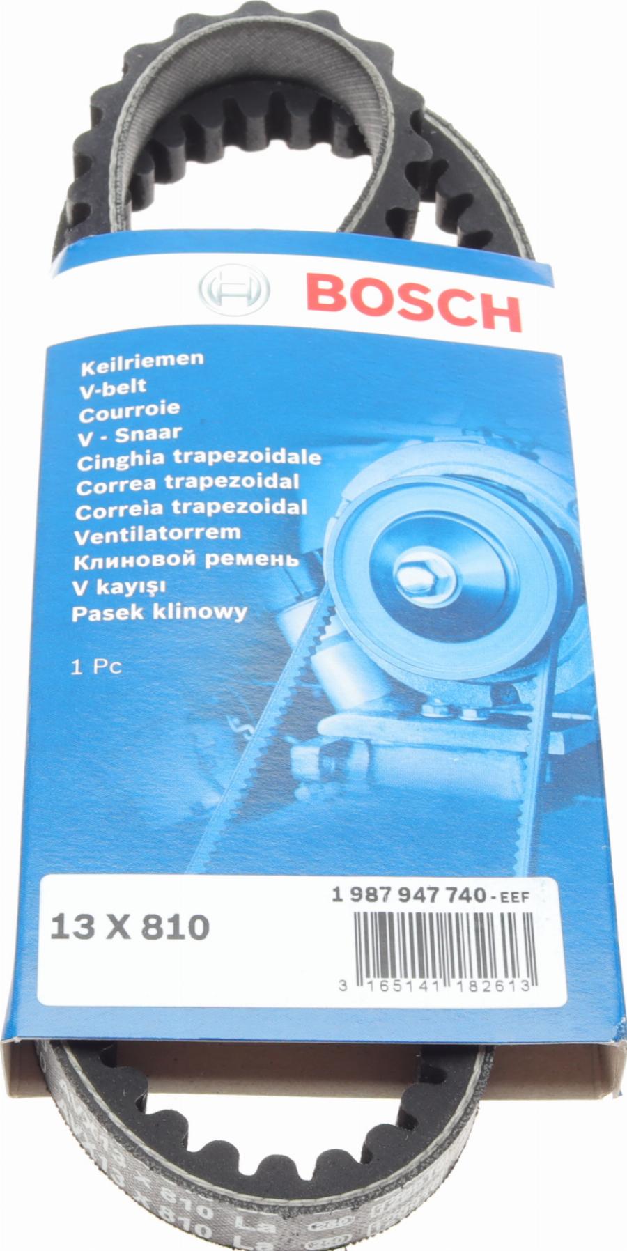 BOSCH 1 987 947 740 - Клиновой ремень, поперечные рёбра autospares.lv