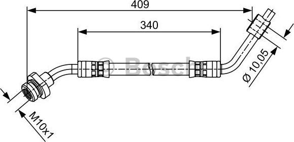 BOSCH 1 987 481 491 - Тормозной шланг autospares.lv