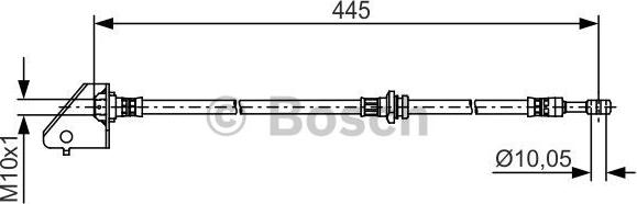 BOSCH 1 987 481 497 - Тормозной шланг autospares.lv