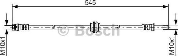 BOSCH 1 987 481 454 - Тормозной шланг autospares.lv