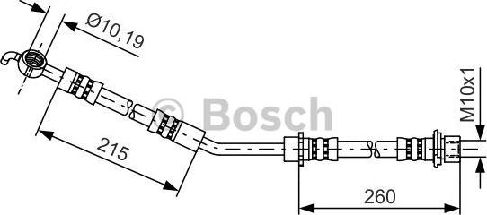 BOSCH 1 987 481 409 - Тормозной шланг autospares.lv