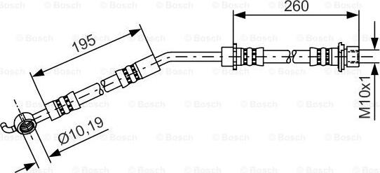 BOSCH 1 987 481 408 - Тормозной шланг autospares.lv