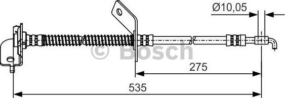 BOSCH 1 987 481 414 - Тормозной шланг autospares.lv