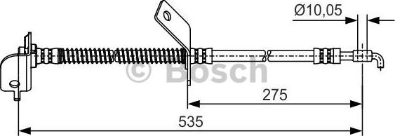 BOSCH 1 987 481 415 - Тормозной шланг autospares.lv