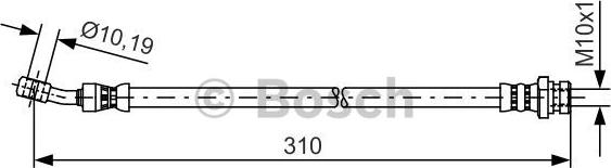 BOSCH 1 987 481 417 - Тормозной шланг autospares.lv