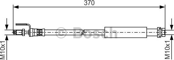 BOSCH 1 987 481 487 - Тормозной шланг autospares.lv